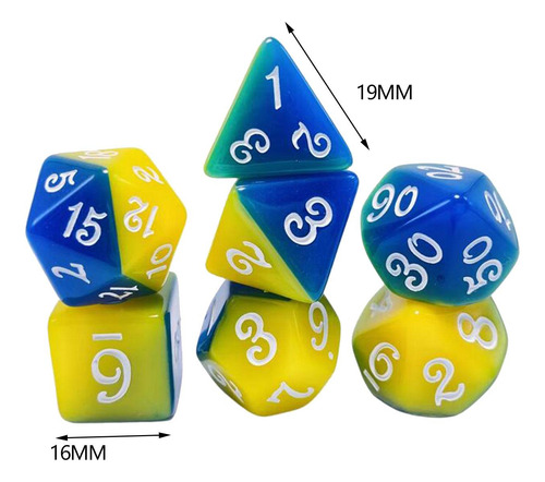 2 Conjunto De Dados De Jogo De 7 Peças, Jogo De Vários