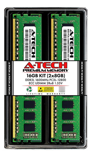 Kit Servidor A-tech 16 Gb (2 X 8 Gb) 2rx8 Pc3l-e Ddrmhz Ecc