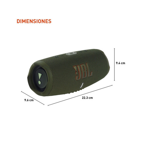 Bocina JBL Charge 5 JBLCHARGE5 portátil con bluetooth waterproof forest green 127V - Excelente (Reacondicionado)