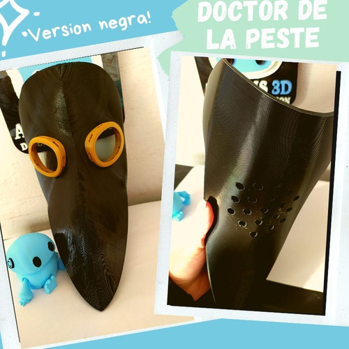 Imagen 3 de 3 de Mascara Médico De La Peste Negra O Plaga- Halloween, Cosplay