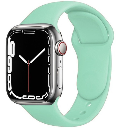 Pulseira Compatível Apple Watch 45mm Sport Qualidade Premium Cor Verde Largura 45 mm