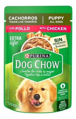 Alimento Para Perro Purina Dog Chow Cachorro Sabor Pollo 100