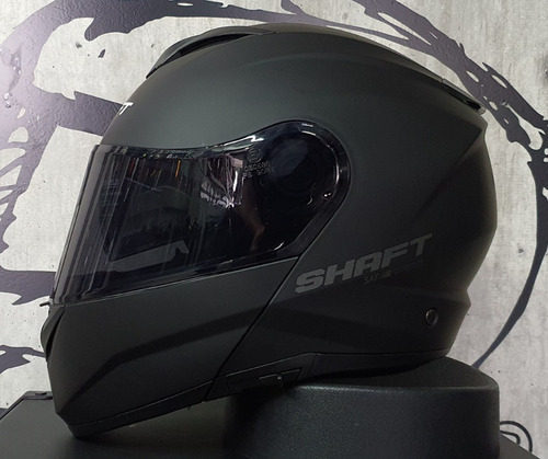 Casco Shaft 3690-dv Abatible Solid Negro