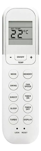 Control Generico Minisplit Aire Acondicionado Para Midea Mirage X2 X Max X Life Rg36b4 Bge