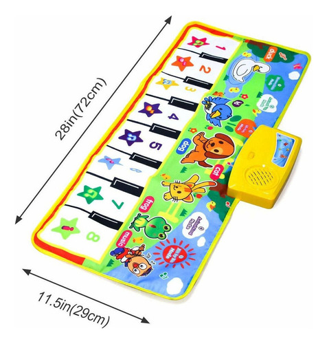 Tapete De Piano Com Teclado Interativo Infantil Tapete De