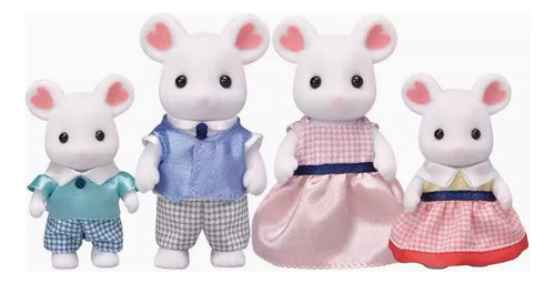 Calico Critters Marshmallow Mouse Family Camundongos