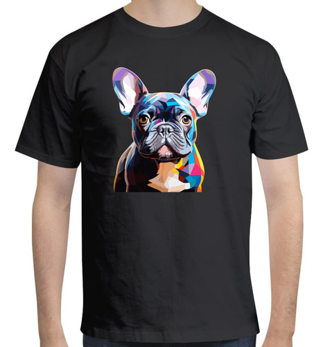 Playera Bulldog Francés - Perro - Colores - Ilustración