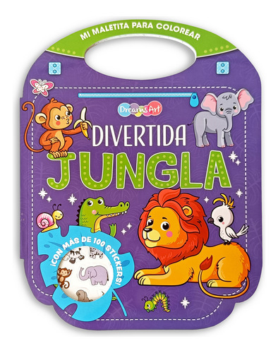4 Libros Maletitas Infantil Para Colorear Con Stickers