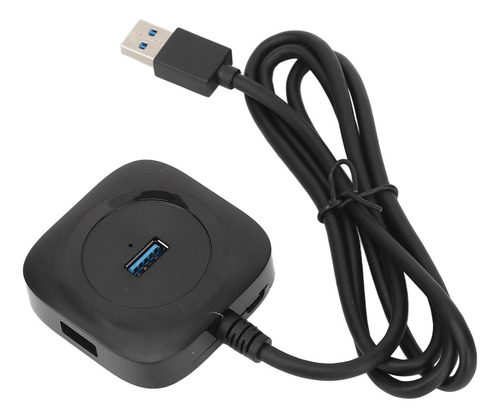 Expansor De Puertos Usb 3.0, Fuente Negra De Alta Potencia,