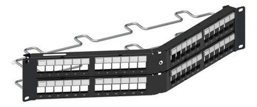 Patch Panel Max Modular (vacío), De 48 Puertos, Angulado,