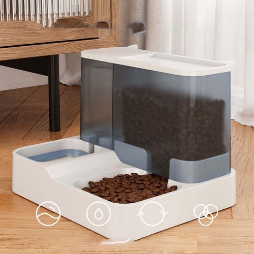 Dispensador De Agua Y Comida Para Mascotas 2 En 1 De Gran Ca
