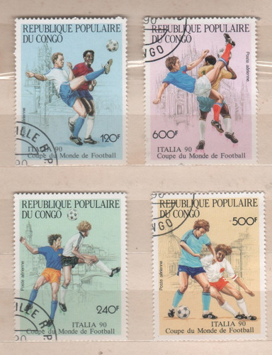 Serie Del Congo - Mundial De Fútbol - Italia 1990 - Usado