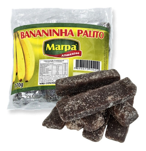 Doce Bananinha Palito Cristalizada 170g Marpa Alimentos