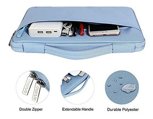 Funda Para Macbook Air 13 Pulgadas Con Accesorios Azul Cielo