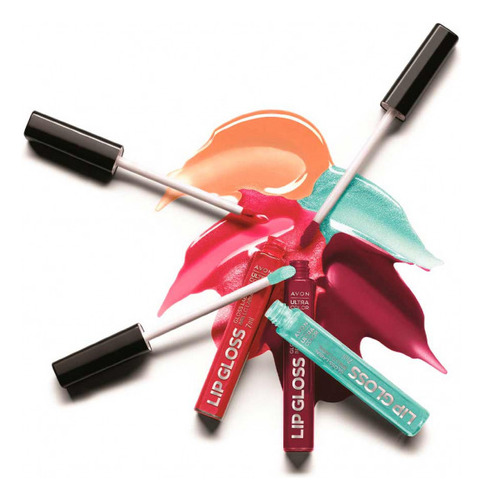 Lip Gloss Pomegranate Punch Brillo Labial Avon Ultra Color