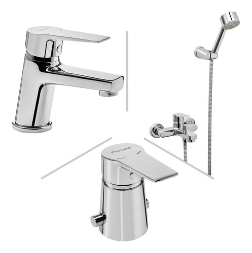 Combo Griferia Baño Set Completo Bajo Peirano Mora Ceramico