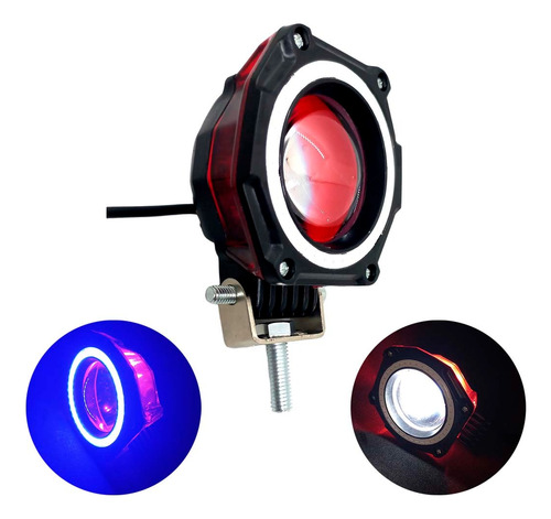 Faro Proyector Led Lupa Con Ojo De Angel Estroboscopico 