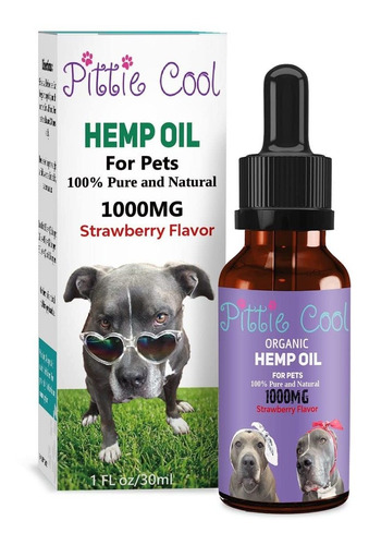 Pittie Cool Aceite De Camo Para Mascotas, Sabor A Fresa, 100