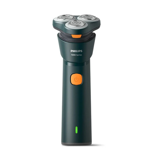 Barbeador elétrico Philips Shaver série 1000 para uso seco e úmido, lâminas Powercut, cabeças flutuantes 3D, modo de operação de 35 minut...