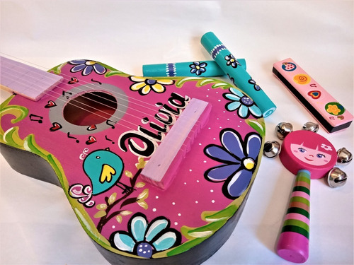 Guitarra De Juguete Nena /nene Artesanal