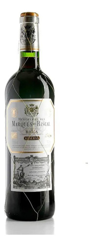 Vinho tinto seco graciano tempranillo mazuelo reserva adega Marqués de Riscal 750 ml	