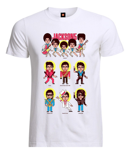 Remera Estampada Diseños Michael Jackson Jackson Five