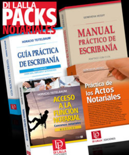 Pack Notarial. Actos, Guia, Acceso. Teitelbaum. Heguy. 5x4