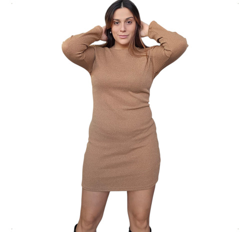 Vestido Morley Lanilla Abrigado,sexy Talle Grande Mc