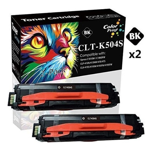 2-pack Compatible K504s Clt-k504s 504s Cartucho De Tóner