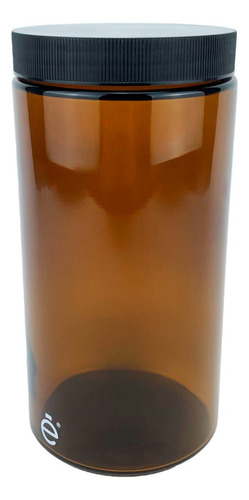 Frasco Tarro Pomadero 1000 Gr Ml Envase Vidrio Ámbar 100pz