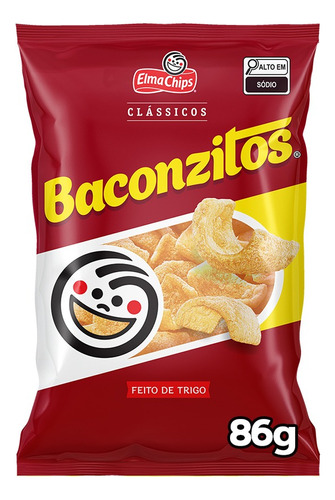 Salgadinho Bacon Elma Chips Baconzitos 86G