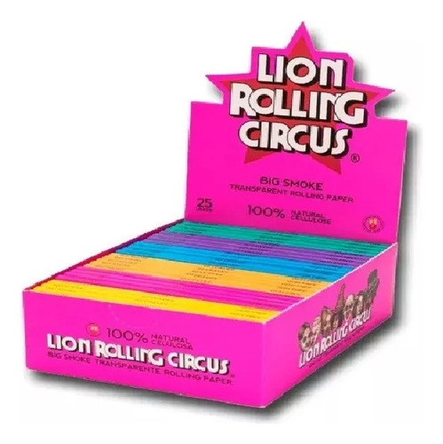 Caja Celulosa Lion Rolling Circus King Size 110mm X25u 