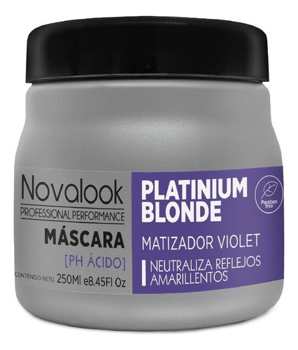 Mascara Matizador Violeta Blonde Rubios 250ml Acido Novalook