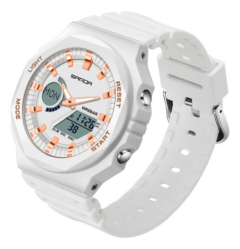 Reloj Sanda 6016, 5atm Deep Waterproof Reloj Led