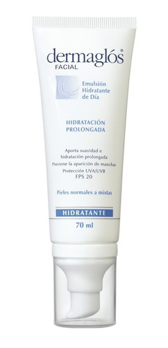 Emulsión Dermaglós Hidratante De Día Fps20 Piel Normal X70ml