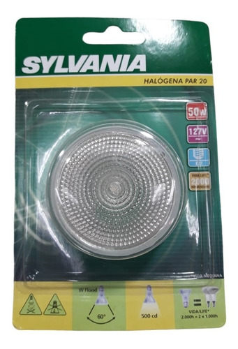 Lâmpada Halógena Par20 50w 110v 60g - Sylvania