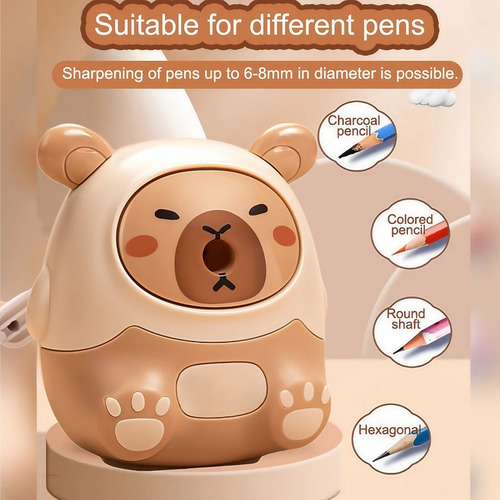 Ff Lindo Sacapuntas For Niños Con Forma De Carpincho