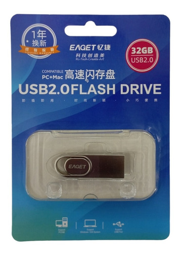 Pendrive 32gb Eaget Usb 2.0