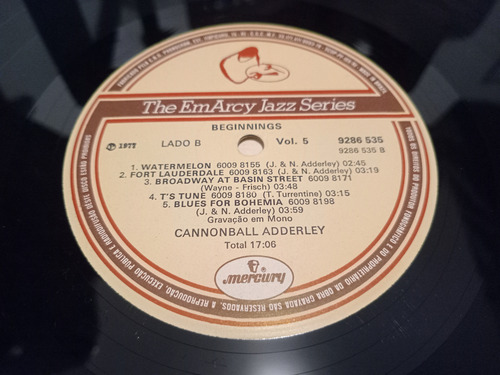 Lp Cannonball Adderley (duplo) - Begginings (Usado)