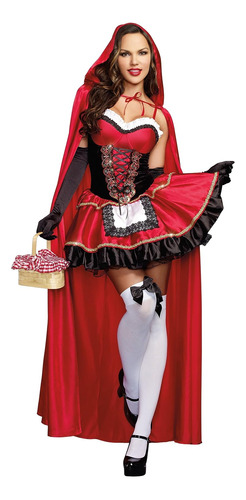 Dreamgirl - Disfraz De Caperucita Roja Para Mujer, Talla