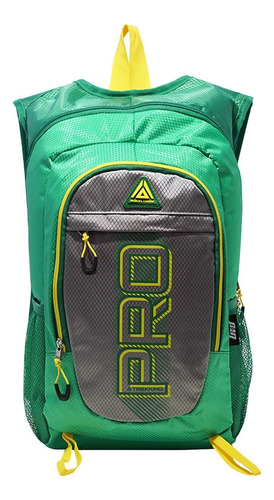Mochila Running Pro-trekking 42x28x15cm Verde Limón Liso