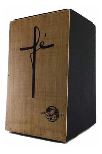 Cajon Acústico Percussionline Fé Cruz Na Oferta! Promoção!