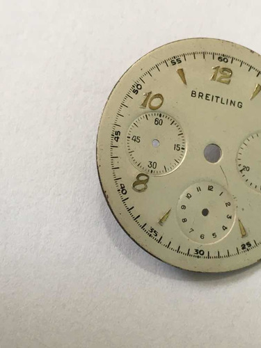 Breitling Crono Mostrador De Relogio De Pulso Antigo