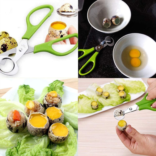 Zh Tijeras Acero Inoxidable Para Cortar Huevos Codorniz,