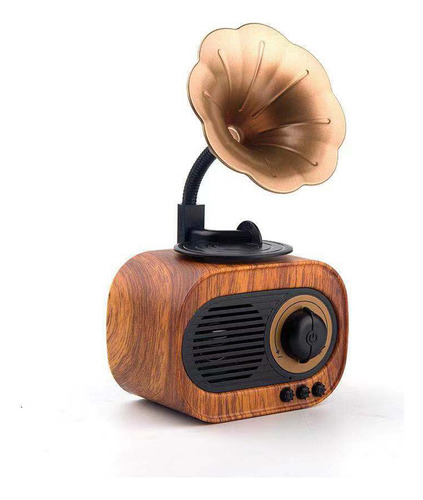 Altavoz Retro Música Vintage Bt Inalámbrico Portátil Exterio