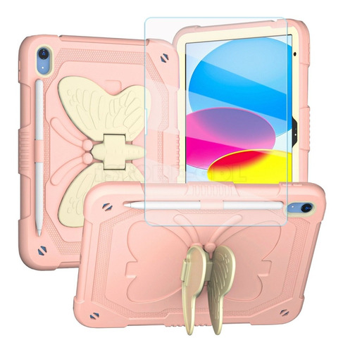 Mica + Uso Rudo Mariposa Para iPad 10 10th 10.9 2022 A2696