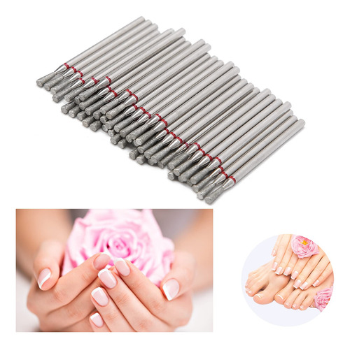 Broca Para Uñas, 50 Piezas Con Forma De Cono Invertido Para
