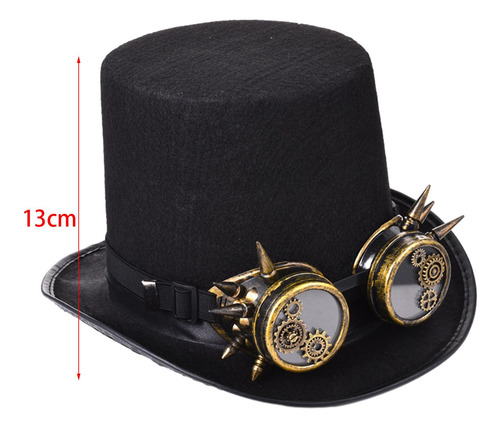 Steampunk Accesorios De Disfraz Sombrero De Jazz Para Fiesta