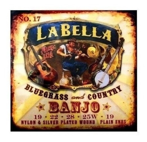 Encordado Banjo Tenor 5 Cuerdas La Bella 730l