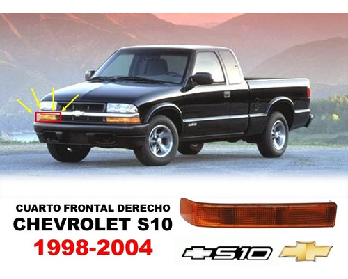 Cuarto Frontal Chevrolet S10 1998-2004 Lado Derecho